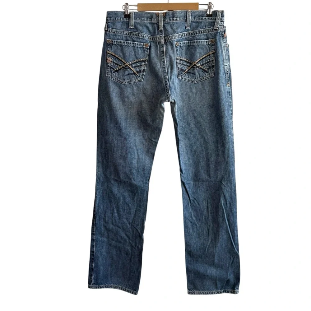 Ariat Men’s 36 M4 Low Rise Boot Jeans Medium Wash Western Workwear Cowboy